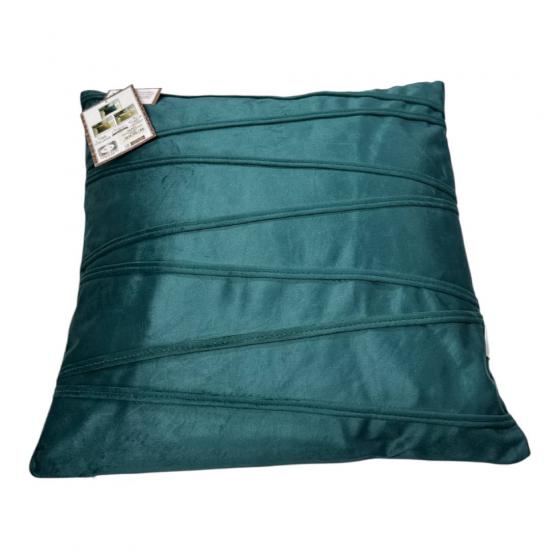 Cuscino Arredo In Velluto Cm 45 X 45 Verde Ottanio