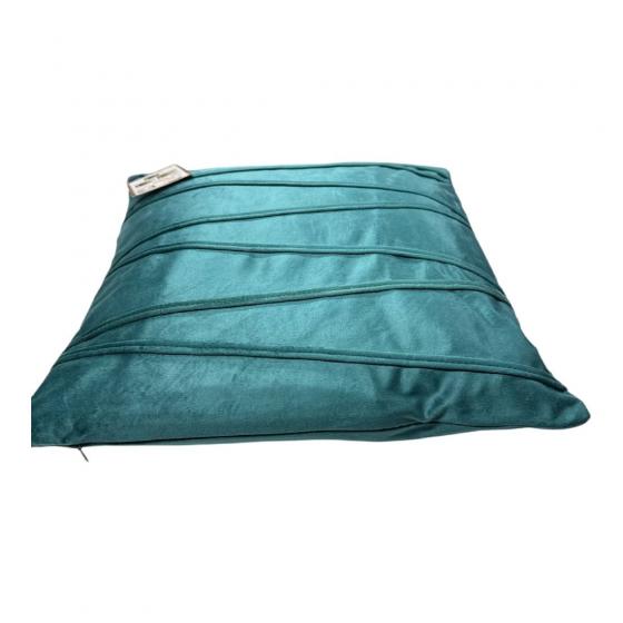 Cuscino Arredo In Velluto Cm 45 X 45 Verde Ottanio