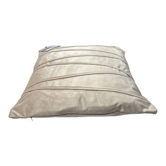 Cuscino Arredo In Velluto Cm 45 X 45 Beige