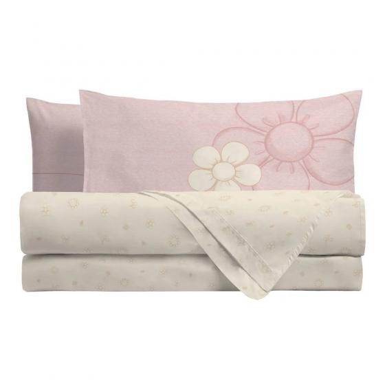 THUN Completo Lenzuola Iconic Pink Matrimoniale