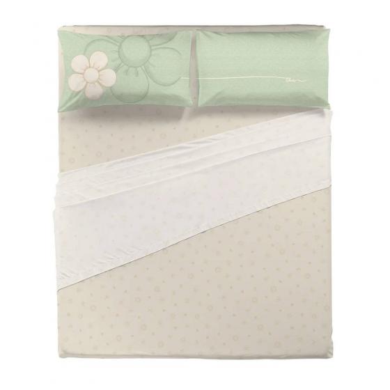 THUN Completo Lenzuola Iconic Green Matrimoniale