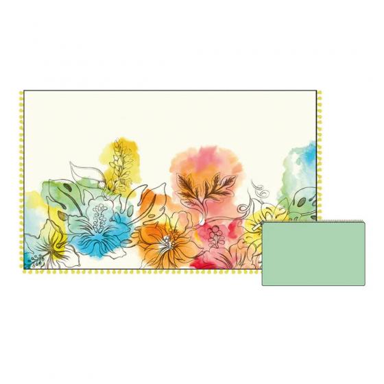 Telo Mare THUN Pareo con Pochette Mare Donna One Size Yellow