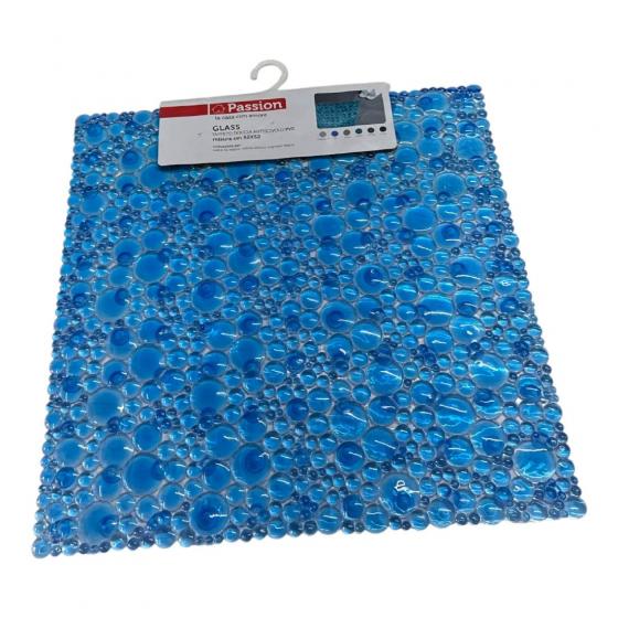 Tappeto Tappetino Pvc Antiscivolo Per Vasca Bagno Doccia Quadrato Cm 52 x 52