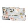 Lenzuola Mirabello Vanity Flowers Azzurro Matrimoniale Lenzuolo Copriletto In Percalle