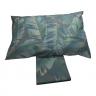 Parure Copripiumino Singola Happidea Tessuto Puro Cotone Brina Verde Made in italia